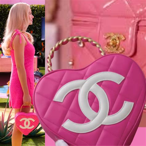 barbie pink chanel heart bag|barbie chanel suits.